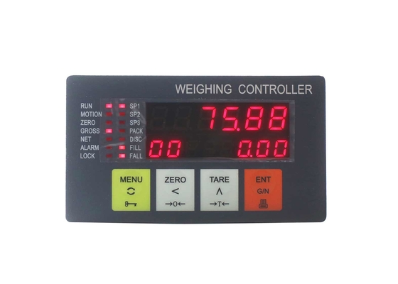 4- Regulador de pesaje material, comunicación del regulador RS458/RS232 de la célula de carga